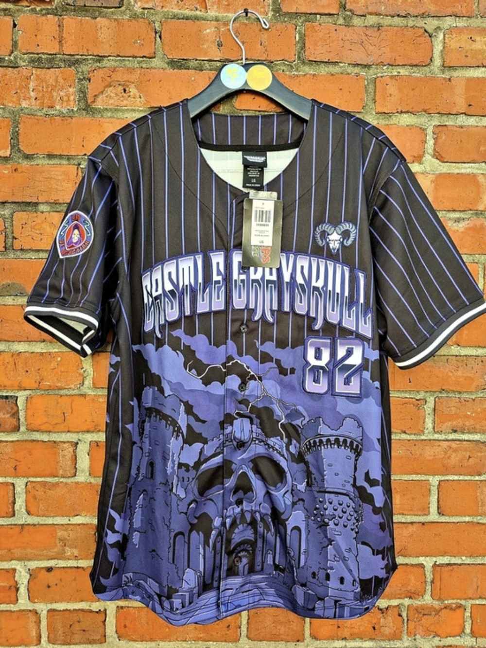 Masters Of The Universe Skeletor Castle Grayskull Jersey Unisex Large NWT (4)